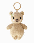Baby honey bear (floral) bag charm