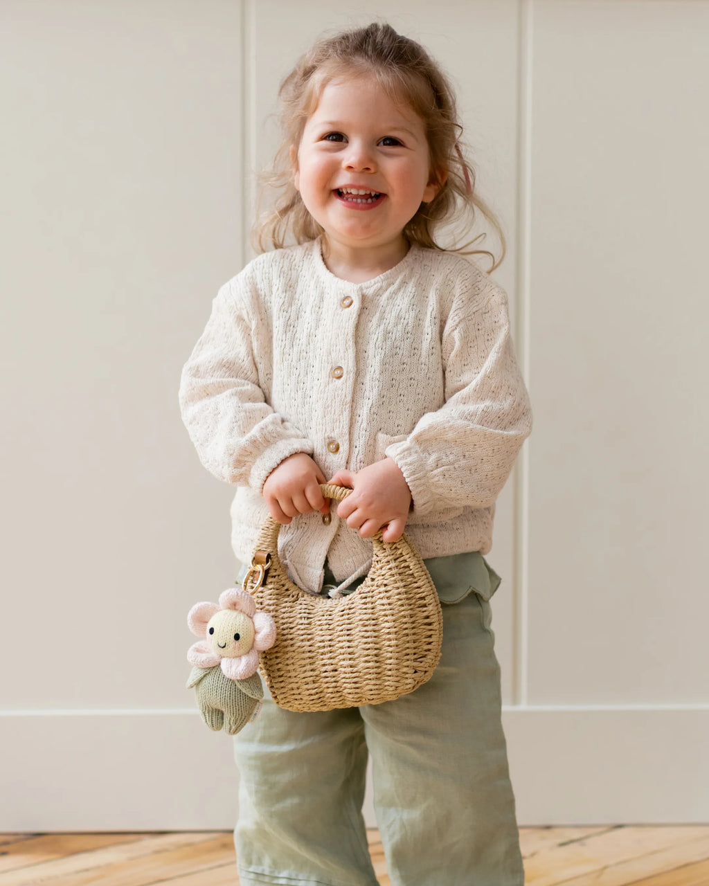 Baby daisy bag charm