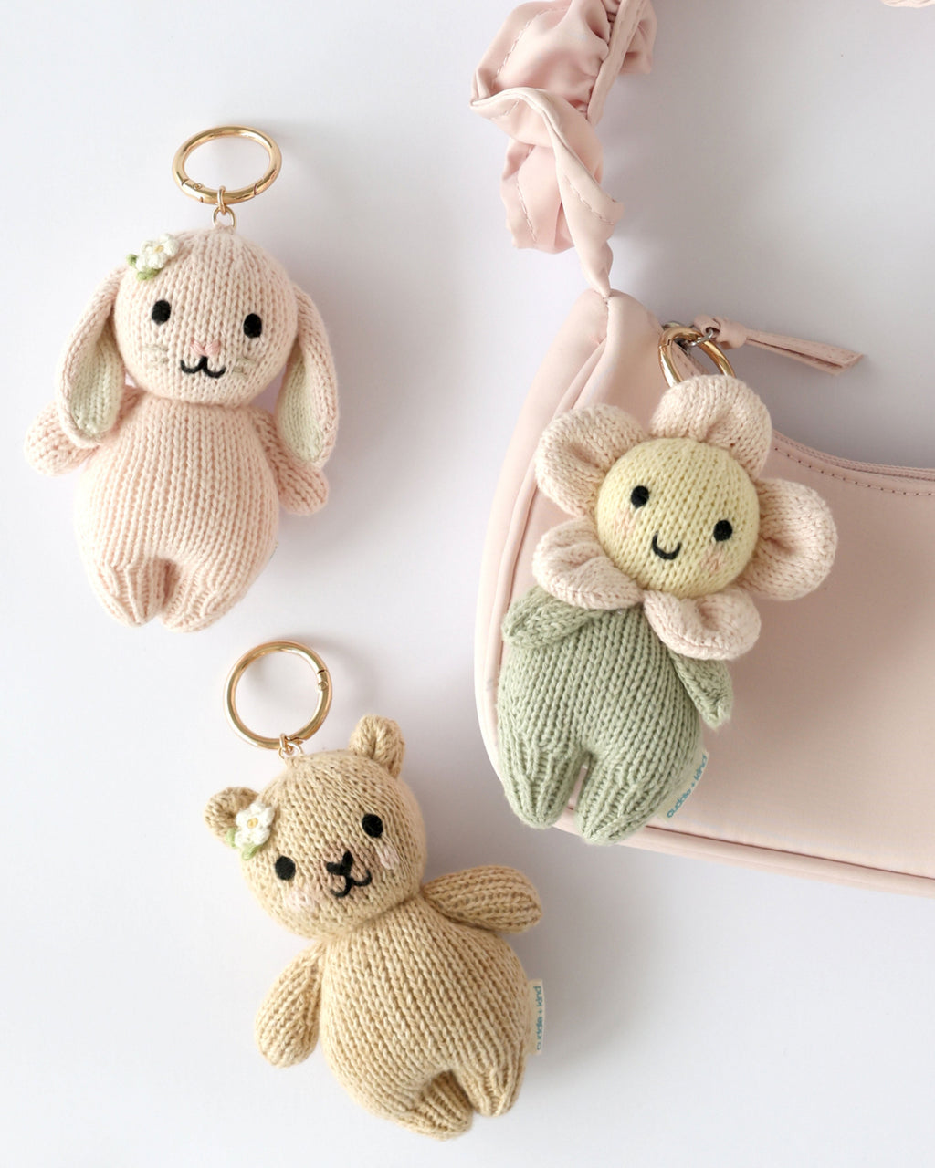 Baby bag charm set (floral)