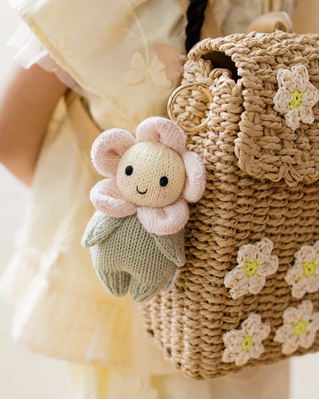 Baby daisy bag charm