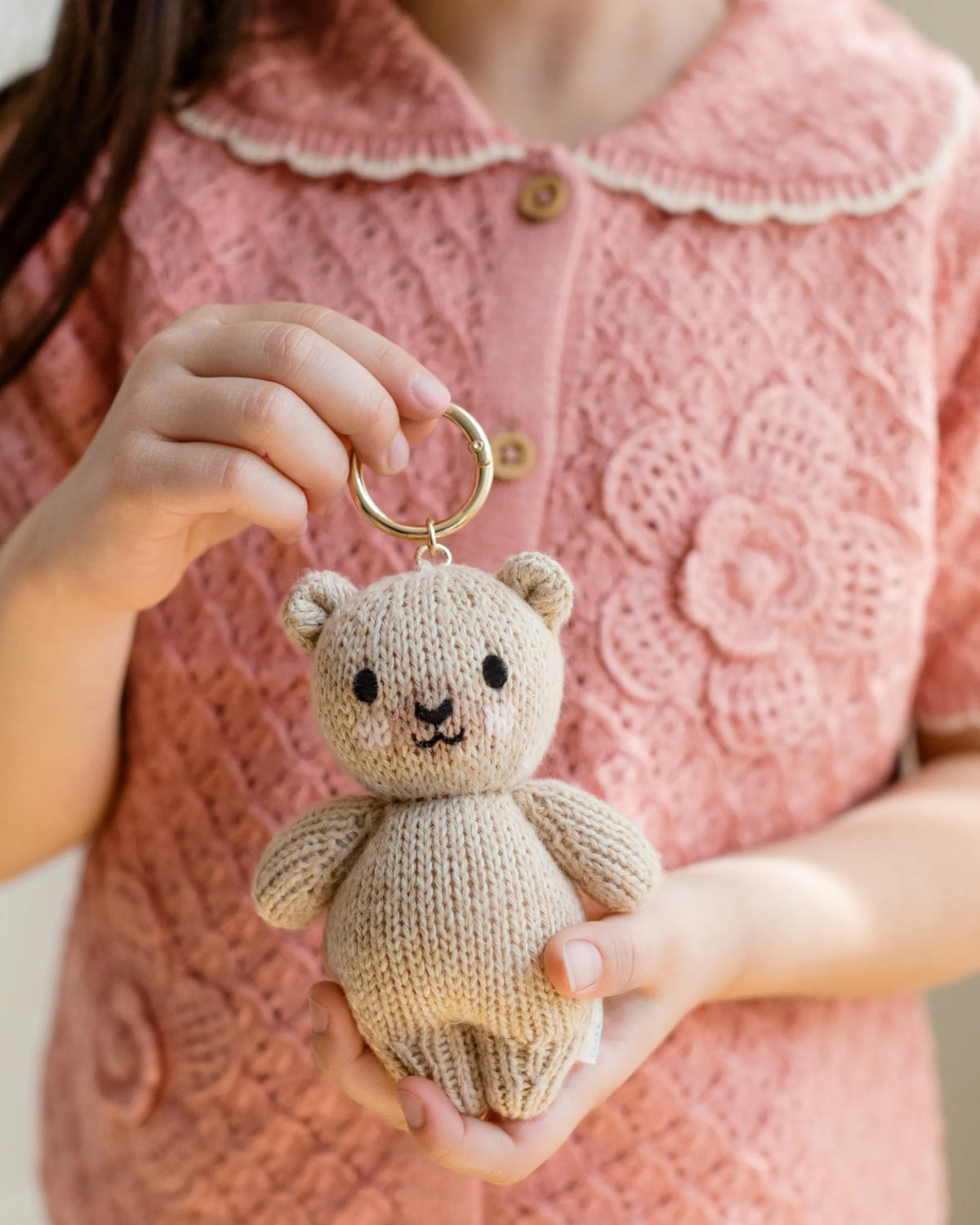 Baby honey bear bag charm