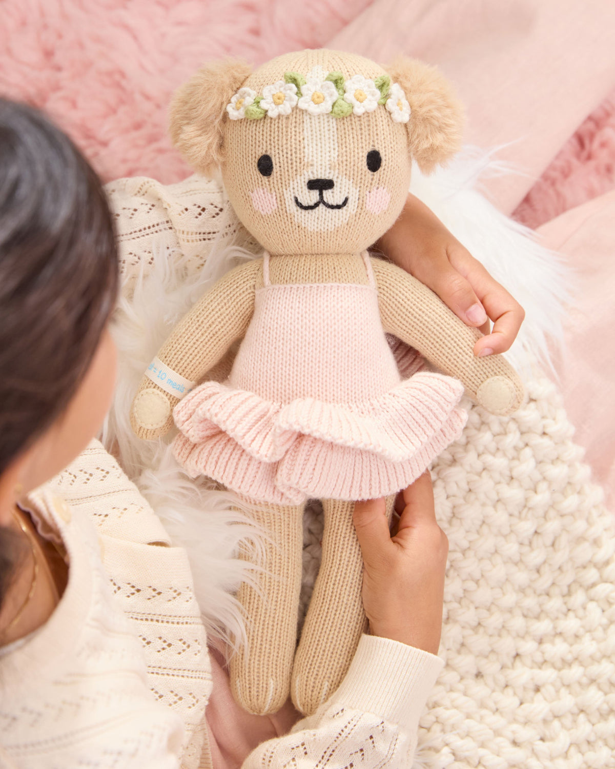 Evelyn the golden puppy (ballet pink)