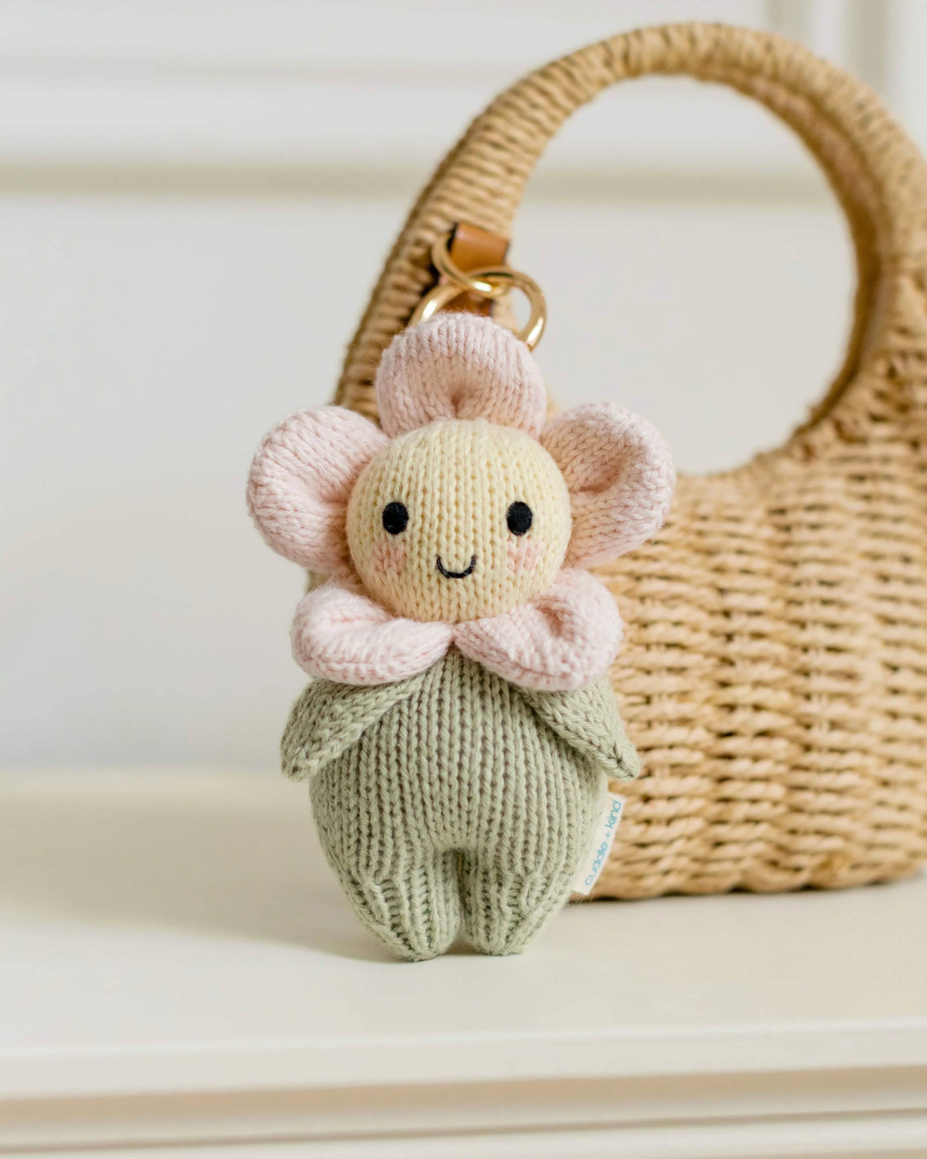 Baby daisy bag charm