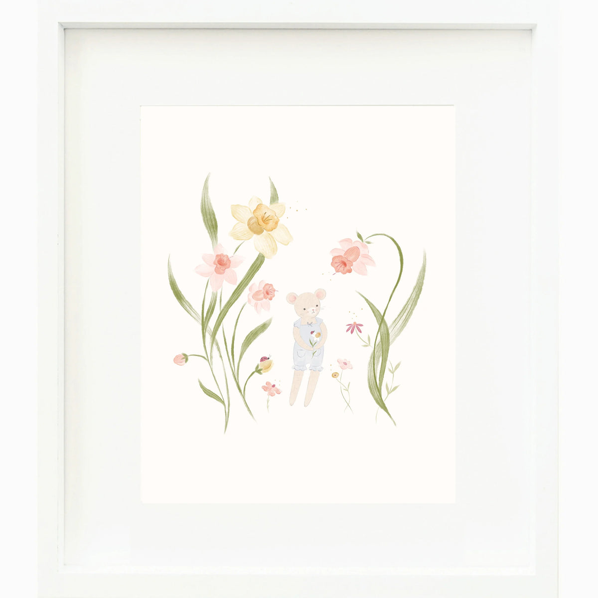 Beatrice's print (periwinkle) (8"x10")