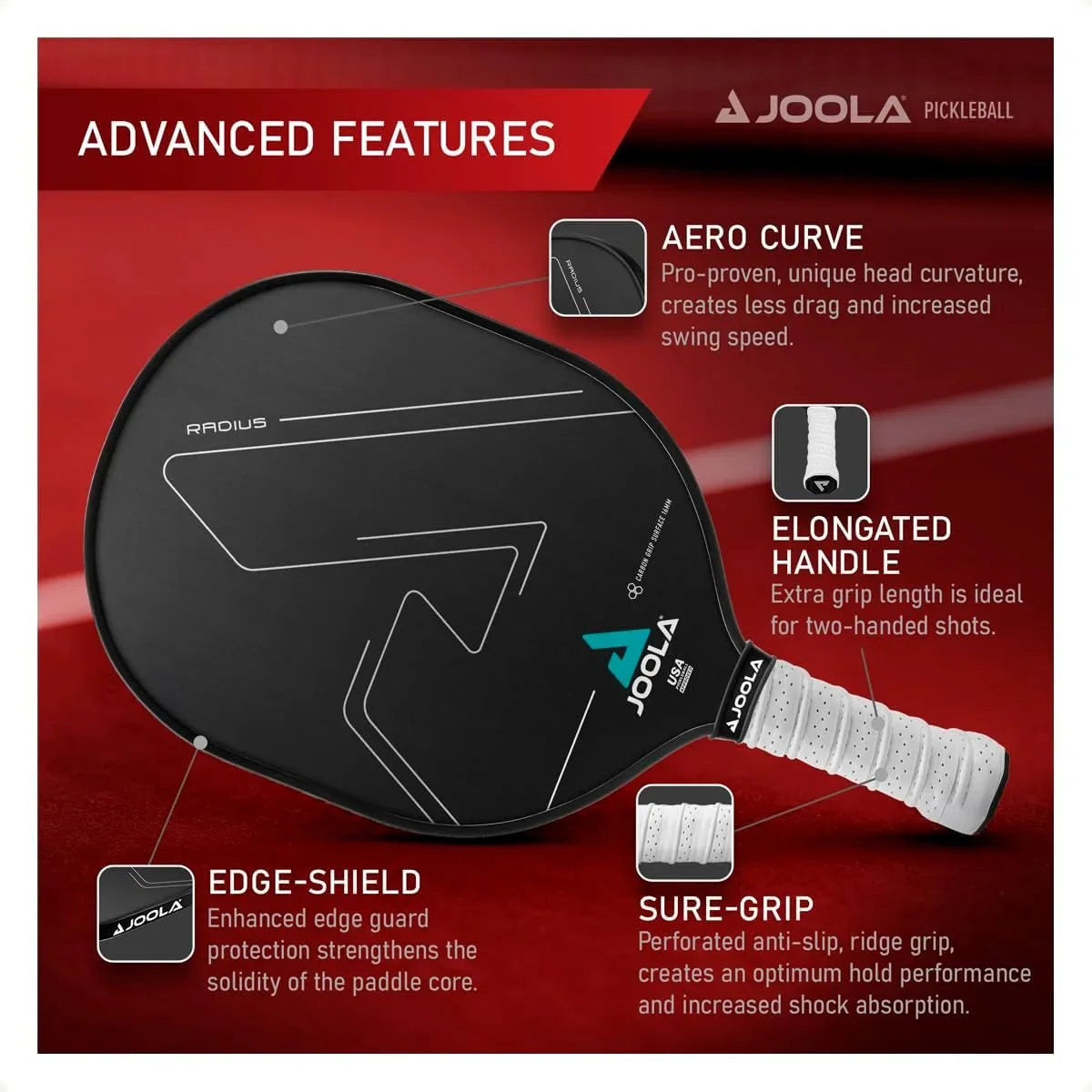 JOOLA Radius CGS 16 Pickleball Paddle