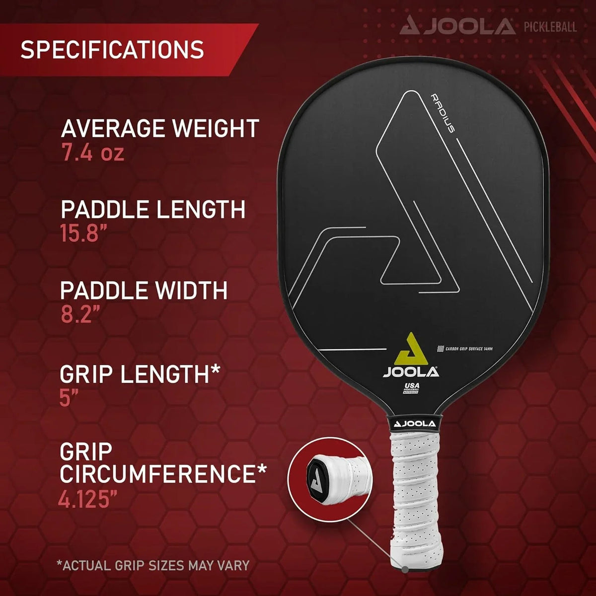 JOOLA Radius CGS 14 Pickleball Paddle
