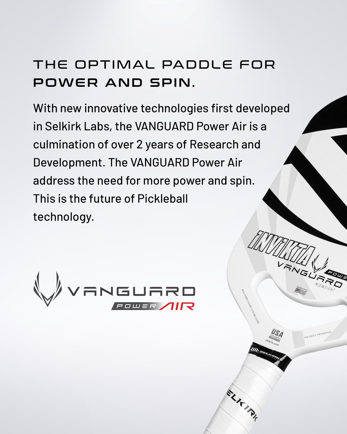 Selkirk VANGUARD Power Air - S2 - Pickleball Paddle