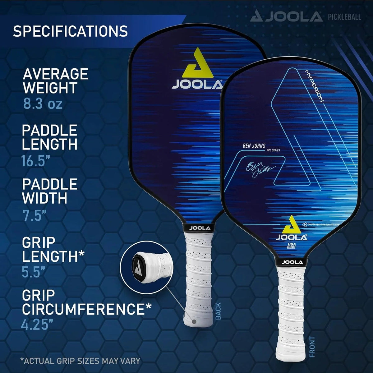 JOOLA Hyperion CAS 16mm Pickleball Paddle