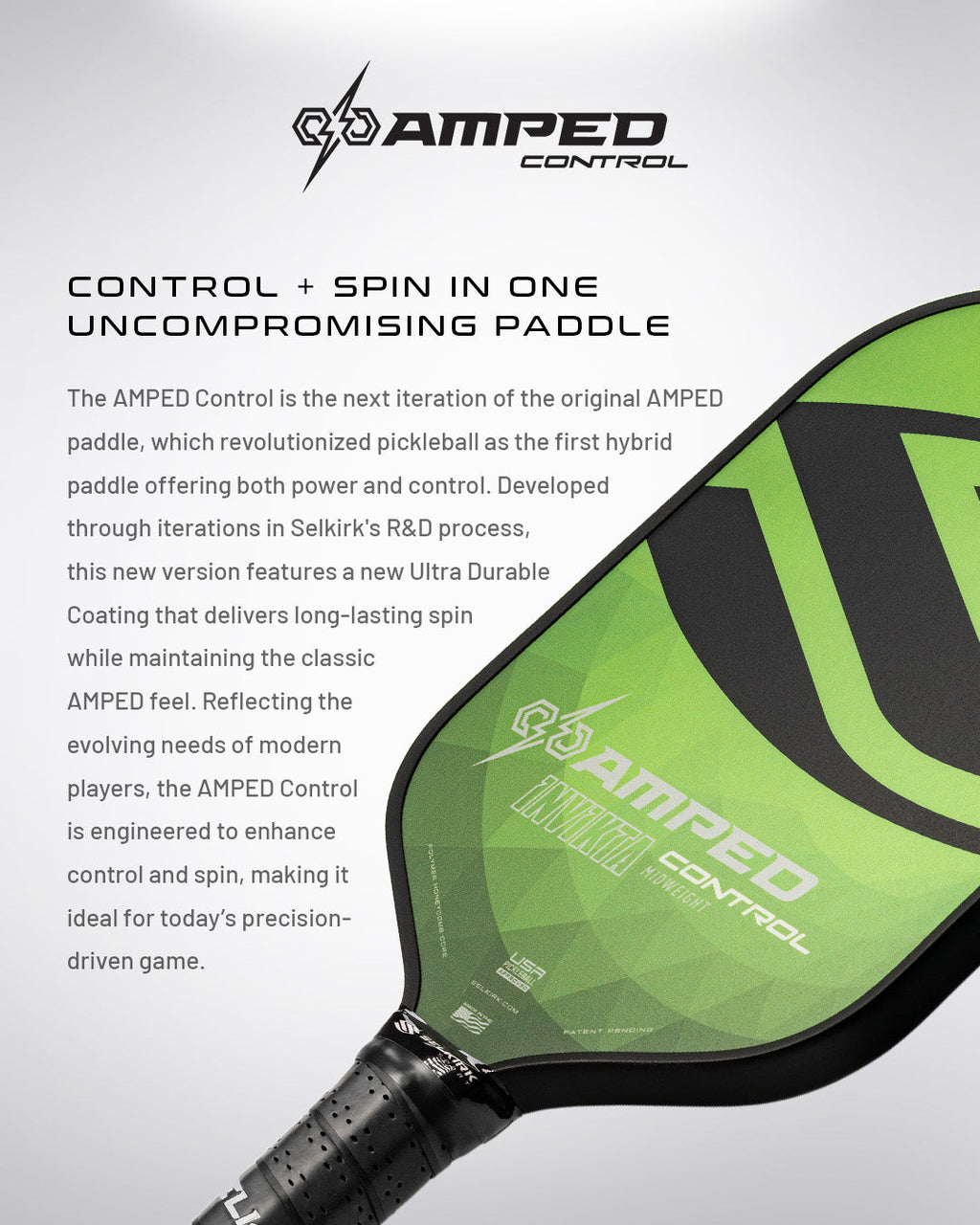 Selkirk AMPED Control - Epic - Pickleball Paddle