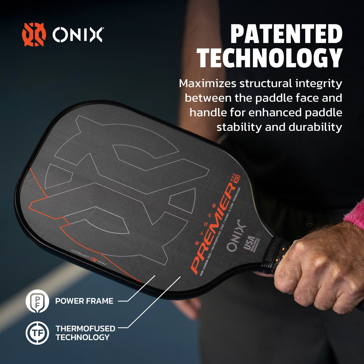 Evoke Premier Raw Carbon Pickleball Paddle