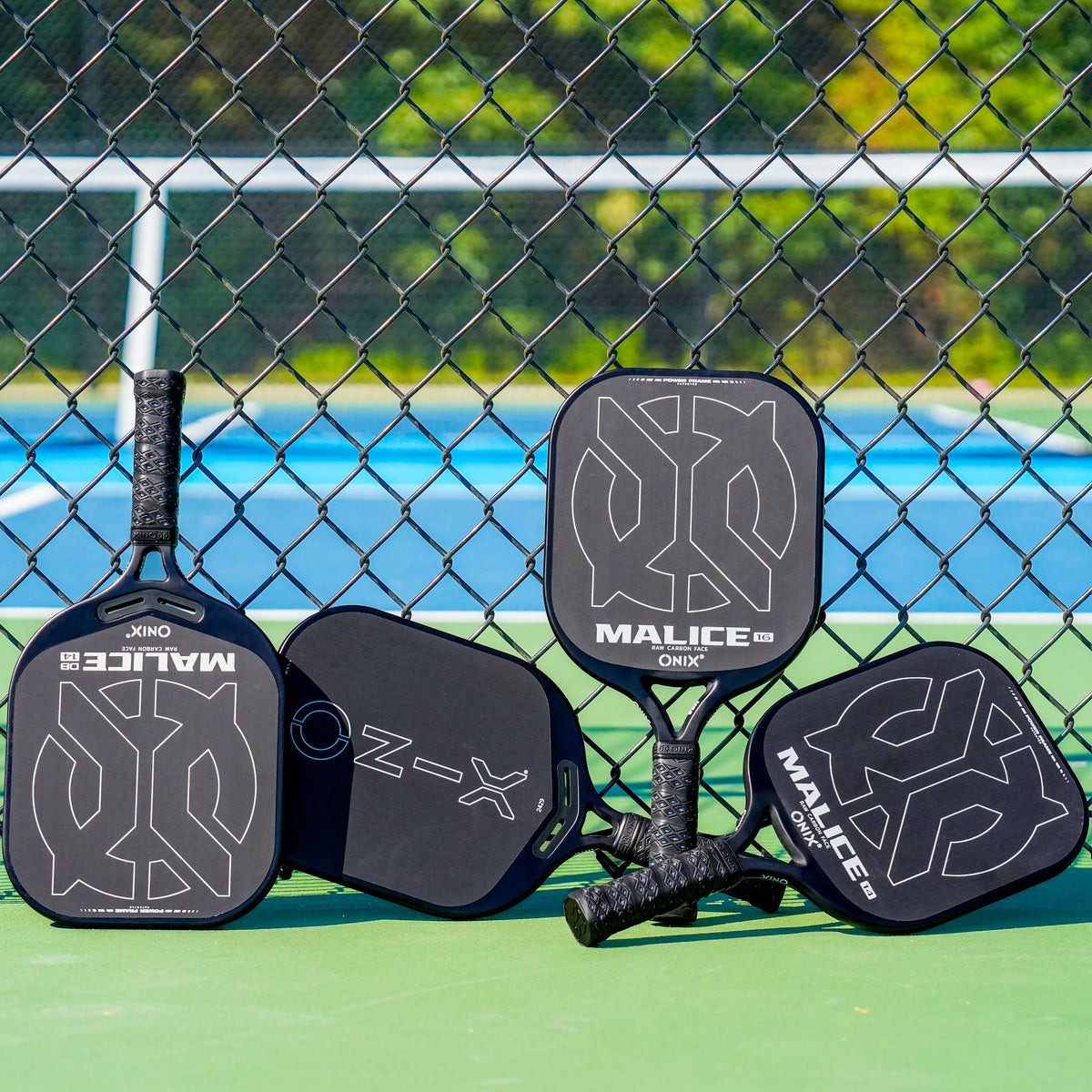 Malice Raw Carbon Fiber Open Throat Pickleball Paddle