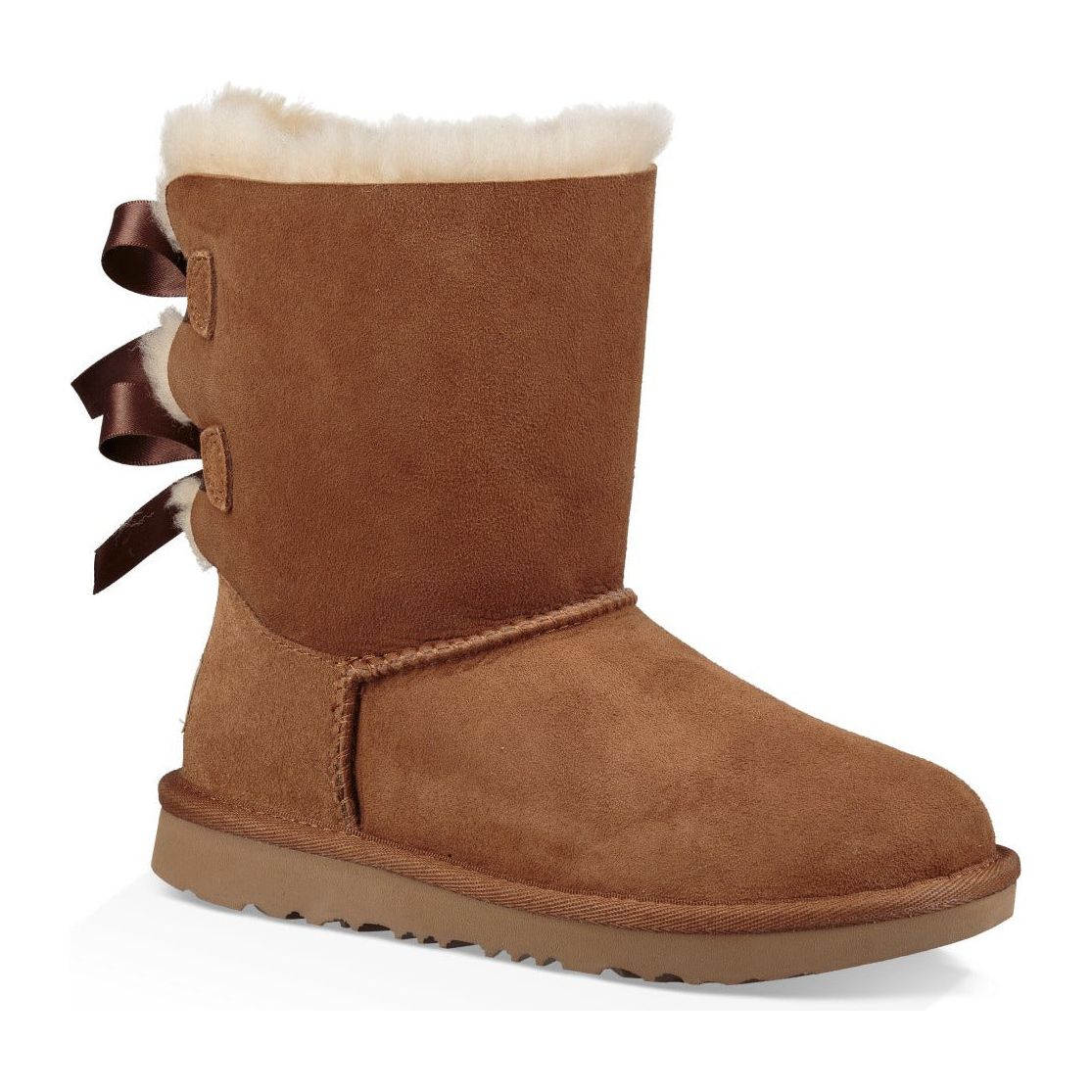 UGG Kid's Bailey Bow II in Chestnut