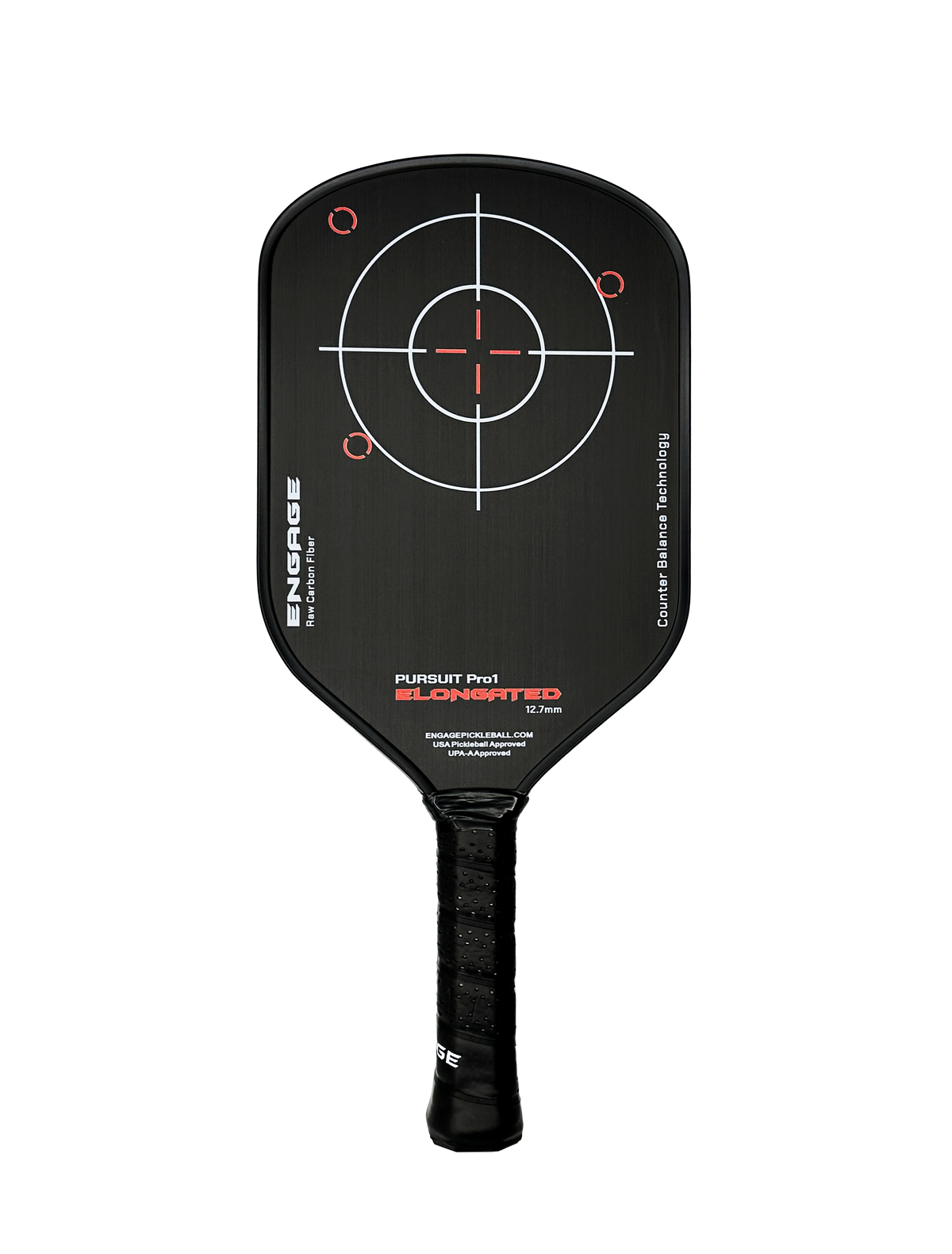 NEW GRAPHIC. Pursuit Pro1 Elongated 12.7 Power Series | Raw Carbon Fiber