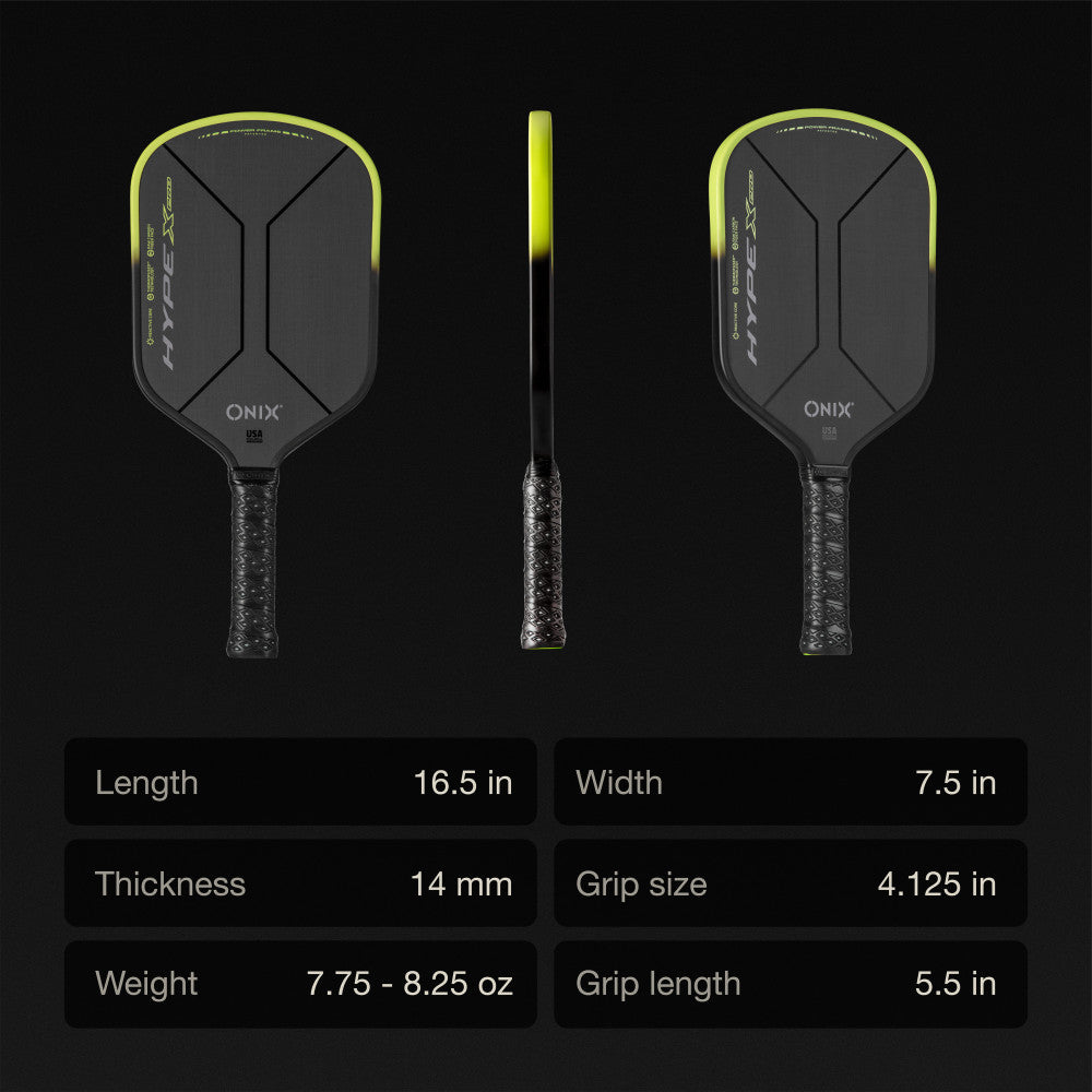 Hype X Pro Raw Carbon Pickleball Paddle
