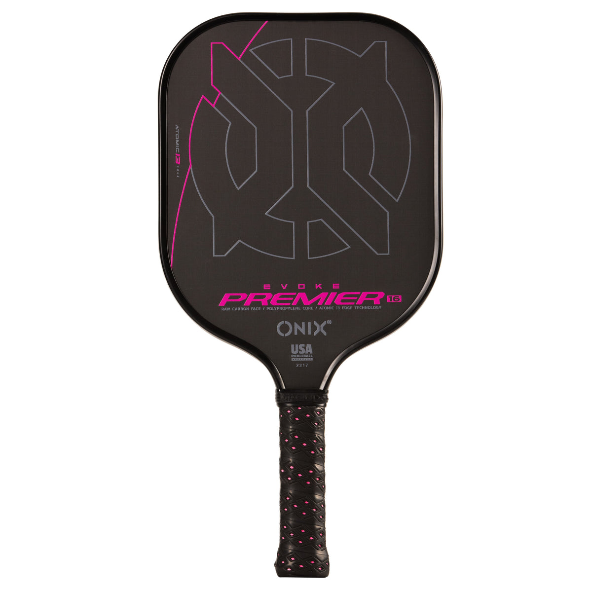 Evoke Premier Raw Carbon Pickleball Paddle