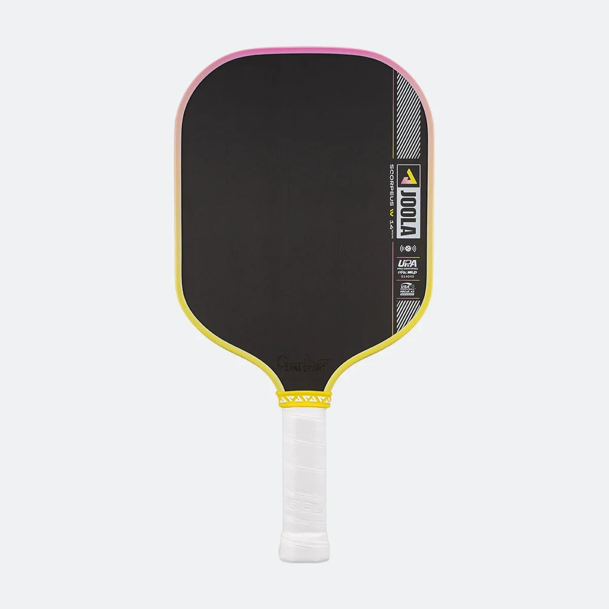 JOOLA Scorpeus Pro IV 14mm Pickleball Paddle - Tropical Yellow/Pink