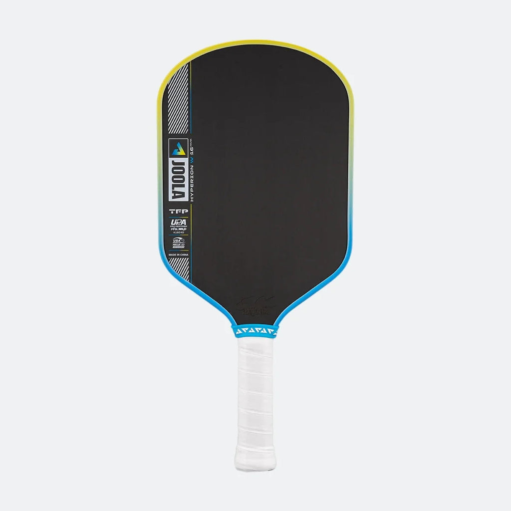 JOOLA Hyperion Pro IV 16mm Pickleball Paddle - Tropical Blue/Yellow
