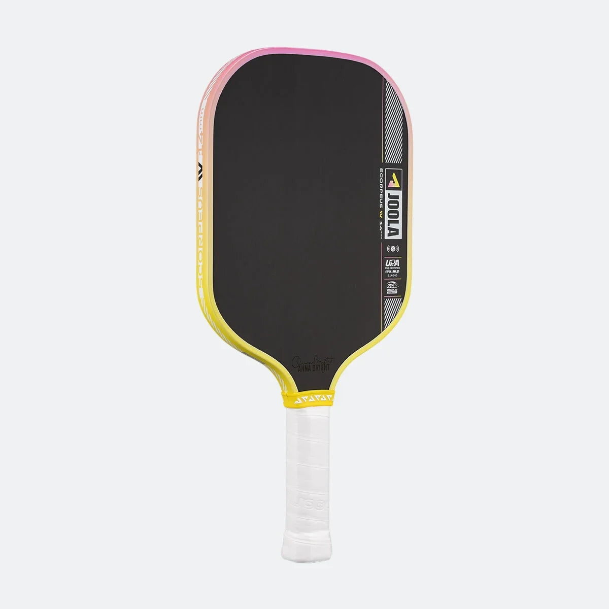 JOOLA Scorpeus Pro IV 14mm Pickleball Paddle - Tropical Yellow/Pink