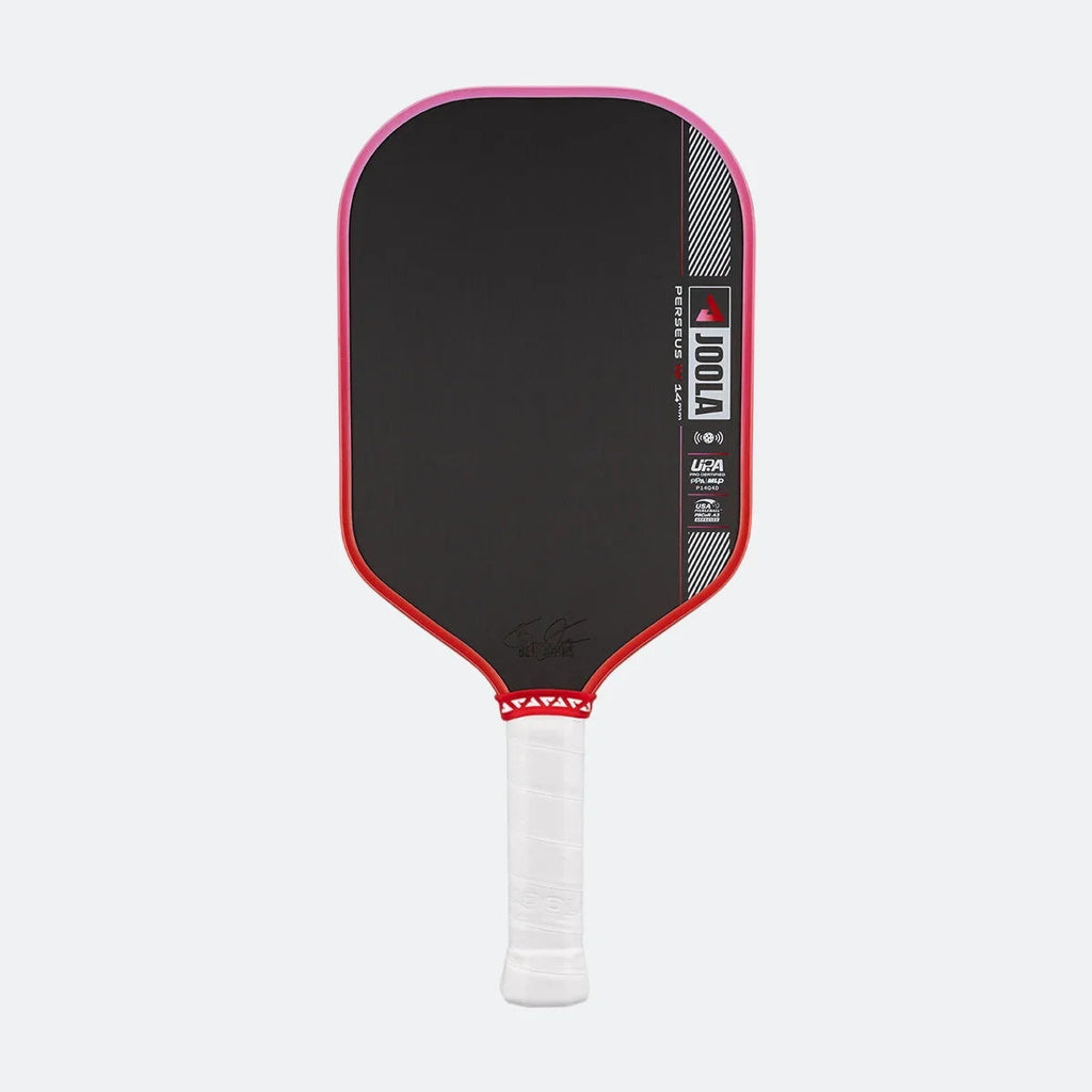 JOOLA Perseus Pro IV 14mm Pickleball Paddle - Tropical Red/Pink