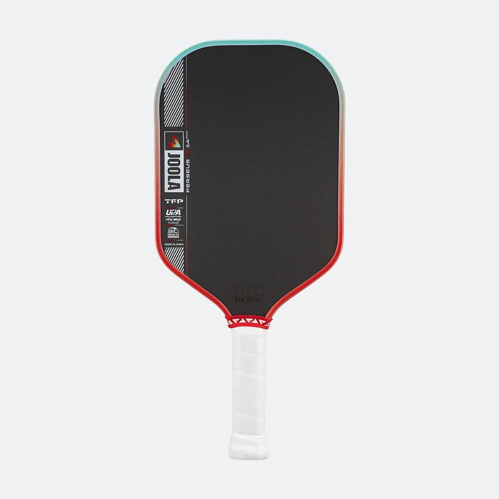 JOOLA Perseus Pro IV 14mm Pickleball Paddle - Tropical Red/Green