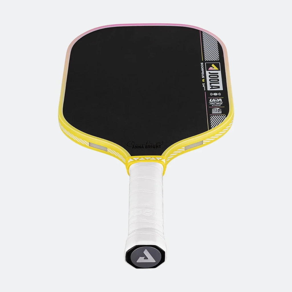 JOOLA Scorpeus Pro IV 14mm Pickleball Paddle - Tropical Yellow/Pink