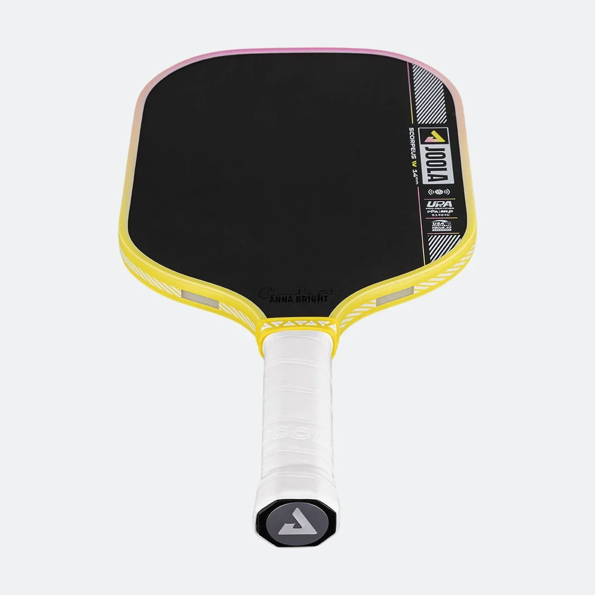 JOOLA Scorpeus Pro IV 14mm Pickleball Paddle - Tropical Yellow/Pink