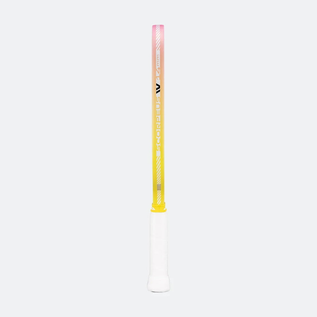 JOOLA Scorpeus Pro IV 14mm Pickleball Paddle - Tropical Yellow/Pink